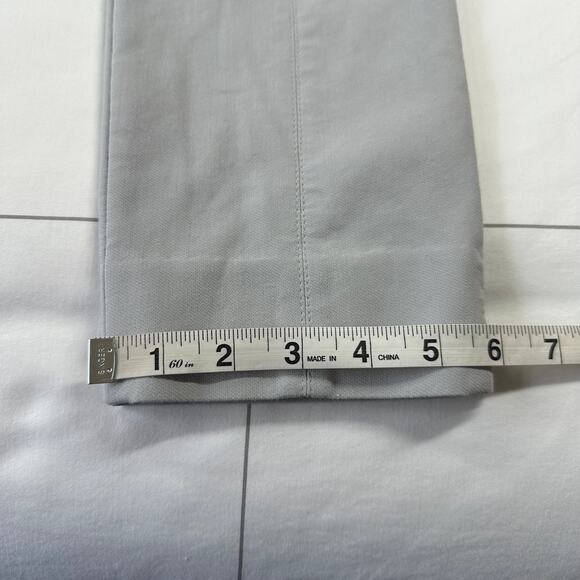 MM LaFleur Pants Womens 6 Gray Marais Everstretch Quartz Side Zip Crop Cigarette - Picture 14 of 14